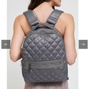 Sol and Selene Grey nylon backpack